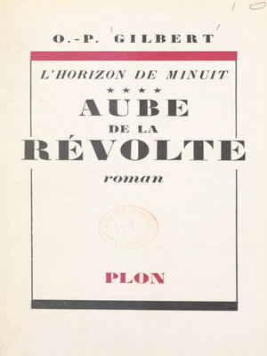 cover image of L'horizon de minuit (4). Aube de la révolte